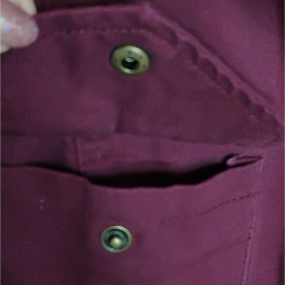 Prince & Fox Jacket Burgundy Wine Zip and Snap button with Hood size XL - Picture 8 of 16